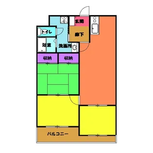 ダイヤモンド寿泉【207号室】の間取り