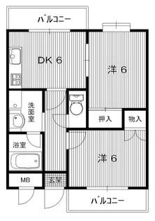 メゾンソフィール【4階】の間取り