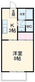 エタニティーPartⅡ【102号室】の間取り