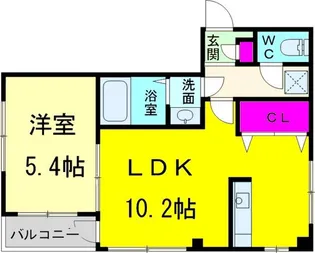 LOVE新鎌ヶ谷【4階】の間取り