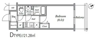 アドバンス大阪セレーノ【11階】の間取り