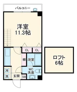 ラ・プレミア都島【2階】の間取り