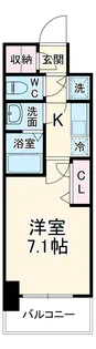 プランドール北浜【13階】の間取り