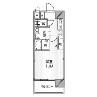 アスリート本町リバーウエスト【8階】の間取り