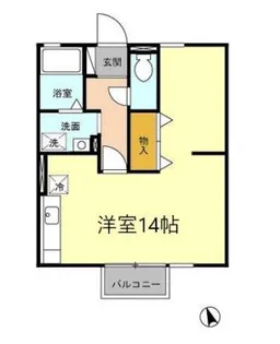 セジュールゆたか【102号室】の間取り