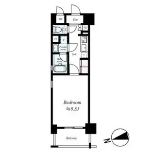 アスヴェル心斎橋東Ⅱ【10階】の間取り