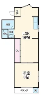 メゾン菊住【3A号室】の間取り