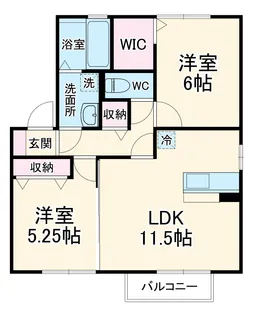 グリーンコートH【2階】の間取り