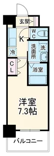 ミュプレ北浜【9階】の間取り