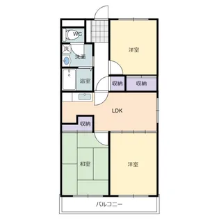 山の手マンションⅡ【4階】の間取り