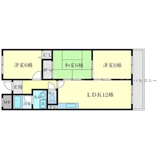 アムール桃山台【5階】の間取り