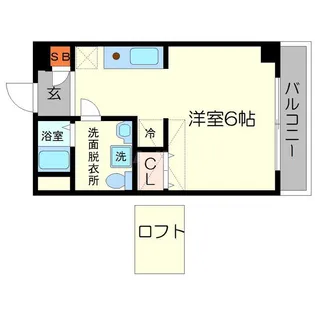 ベルデビエント千里山【2階】の間取り