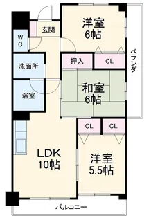 ニューパーク芝【402号室】の間取り