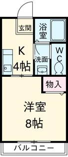 コーポ山本【C-1号室】の間取り