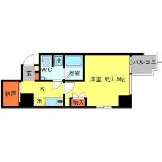 アーデン京町堀イースト【7階】の間取り