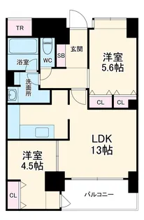 アーデンタワー北堀江【12階】の間取り