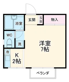 サンライズ21【101号室】の間取り