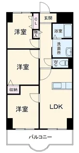 天神山マンションⅡ号館【1階】の間取り