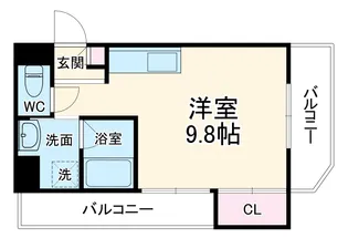 大橋マンション三番館【3階】の間取り