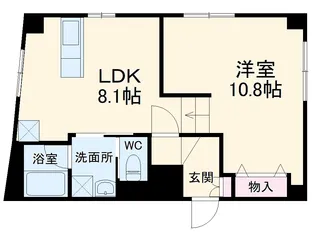 スペイシャス緑地公園【1階】の間取り