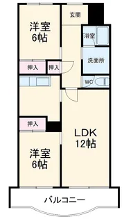 天神山マンションⅡ号館【506号室】の間取り