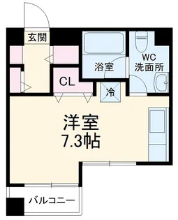 ガルリエ道【2階】の間取り