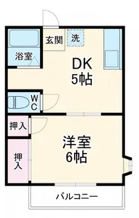 さつきコーポ【2階】の間取り