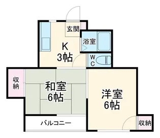 八雲東グリーンハイツ【4階】の間取り