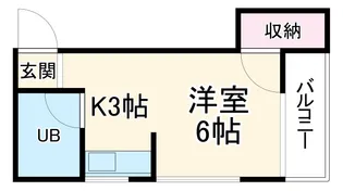 八雲東グリーンハイツ【3階】の間取り