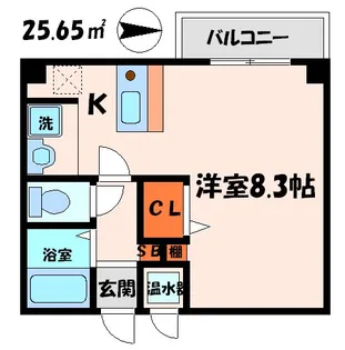 カーサ北本通【2階】の間取り
