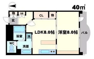 フォルテシモ【1階】の間取り