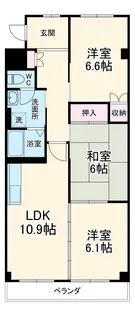 カサブランカ滝ノ水【2階】の間取り