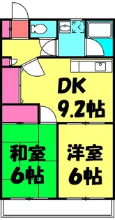 ラフィーヌ・吉野A棟【2階】の間取り