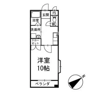 アイランド雅【204号室】の間取り