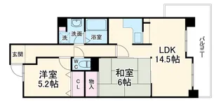 パードレ関目【8階】の間取り
