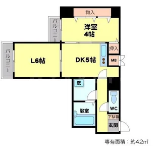 アーバンレックス緑地公園【6階】の間取り