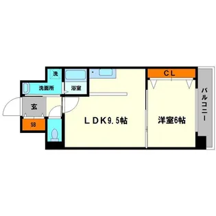 GOパレス桃山台【6階】の間取り