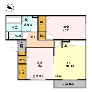 ステラ前ケ崎【1階】の間取り