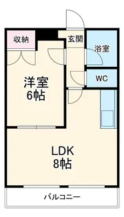 エスタ植田【1階】の間取り