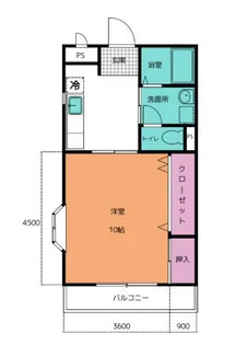 メゾン・ド・フルールⅢ【205号室】の間取り