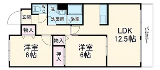 メゾン・ド・フルール【3階】の間取り
