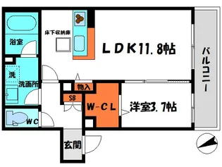 ピノフロール【1階】の間取り