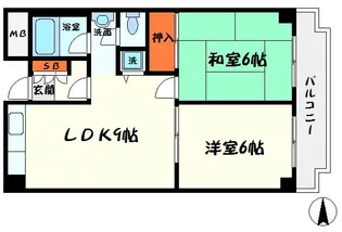 ツインコートヒラタ【2階】の間取り