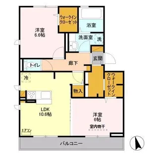 バリスサイト B【1階】の間取り