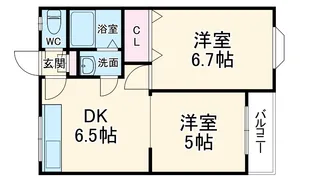 大丸マンション【2階】の間取り