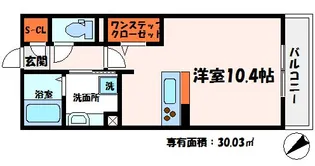 メゾンジュネス【3階】の間取り