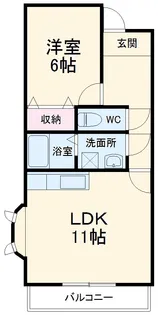 グレイスCHIE【103号室】の間取り
