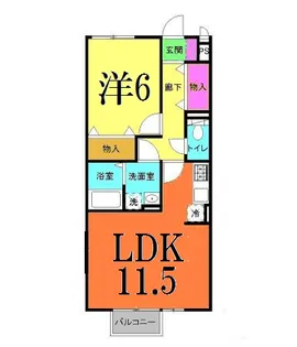 ニューオークス【103号室】の間取り