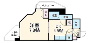 さんさん千林【5階】の間取り