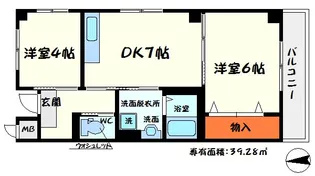 サバービア581【5階】の間取り